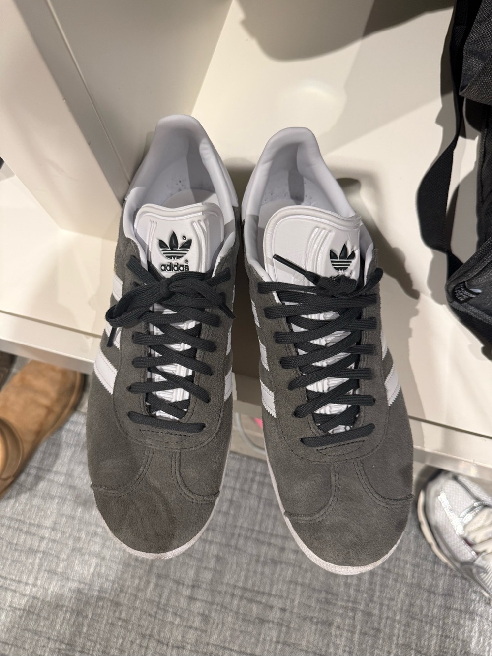 Adidas Grey Gazelles